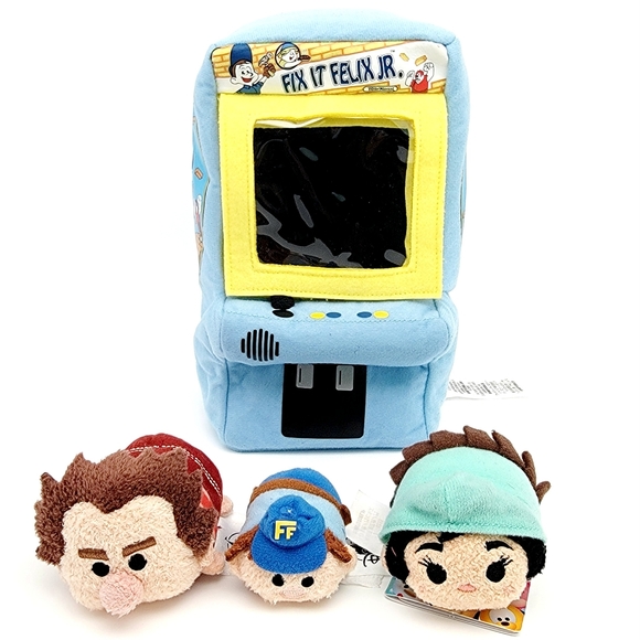 Disney Tsum Tsum Wreck It Ralph Fix It Felix Arcade Cabinet Vanellope Set - Picture 2 of 11
